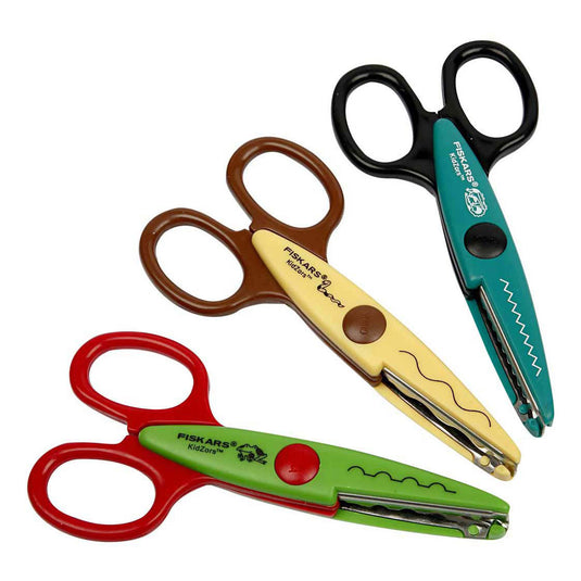 Creativ company fiskars kidzors kartelscharen krokodil slang kikker- 3st.