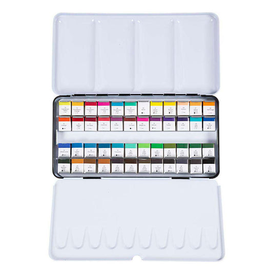 Creotime art aquarelverf standaardkleuren - 48 kleuren