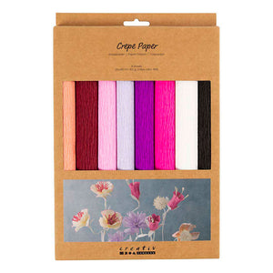 Creativ company crepepapier paars en roze harmonie - 8st.