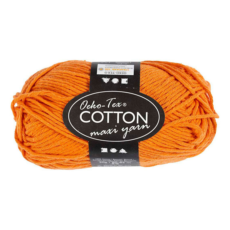 Afbeelding laden in galerijviewer, Creativ company katoengaren afm 8 8 l: 80-85 m oranje - 50gr.
