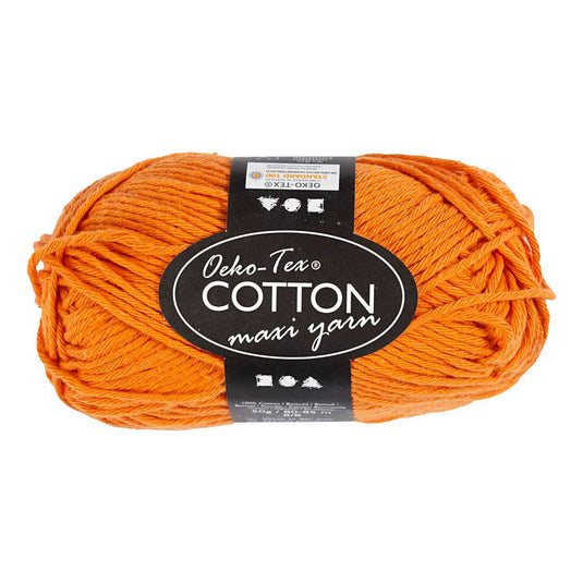 Creativ company katoengaren afm 8 8 l: 80-85 m oranje - 50gr.