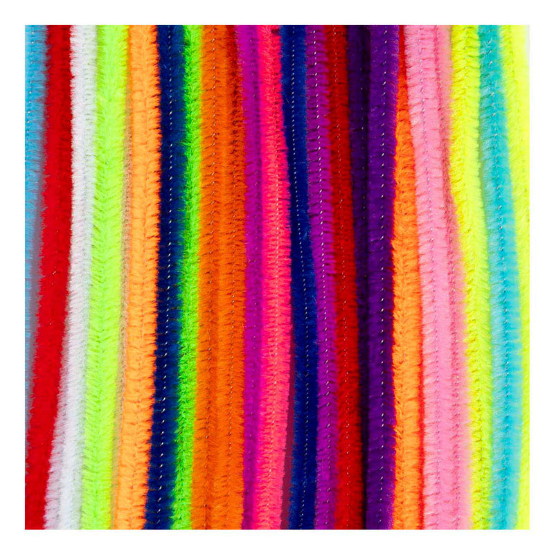 Afbeelding laden in galerijviewer, Creativ company chenille 6mm x 30cm kleurrijk - 25st.
