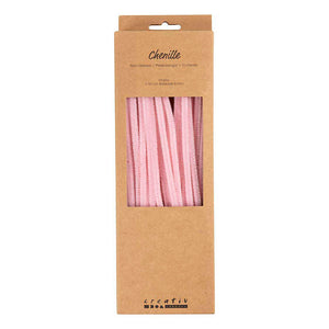Creativ company chenilledraad roze knutselmateriaal 50 stuks 6mm x 30cm.