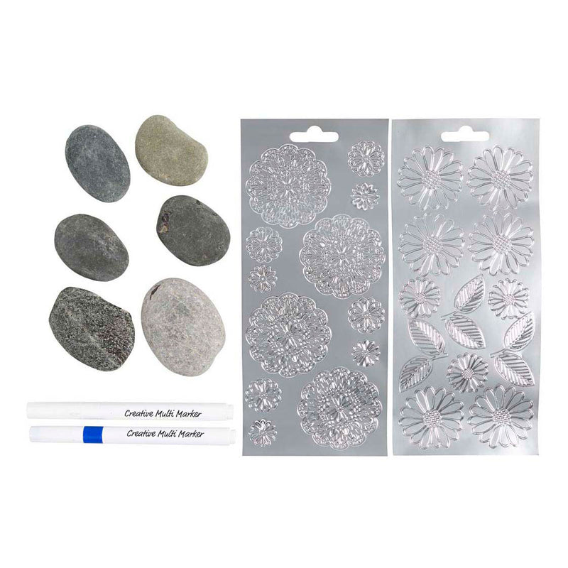 Afbeelding laden in galerijviewer, Creativ company mini hobbyset steendecoratie blauw
