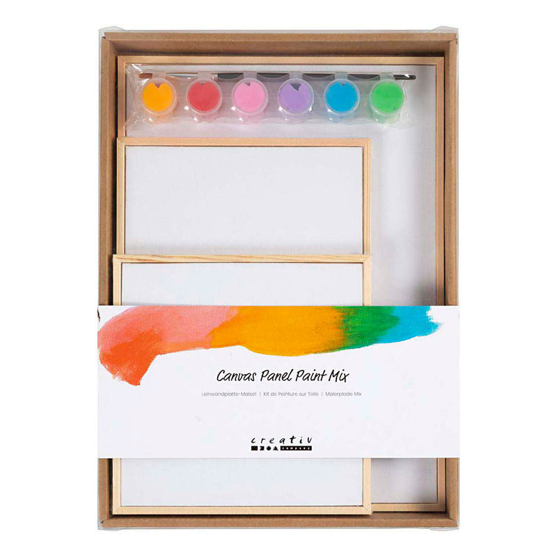 Afbeelding laden in galerijviewer, Creativ company set canvas panelen kleurrijk

