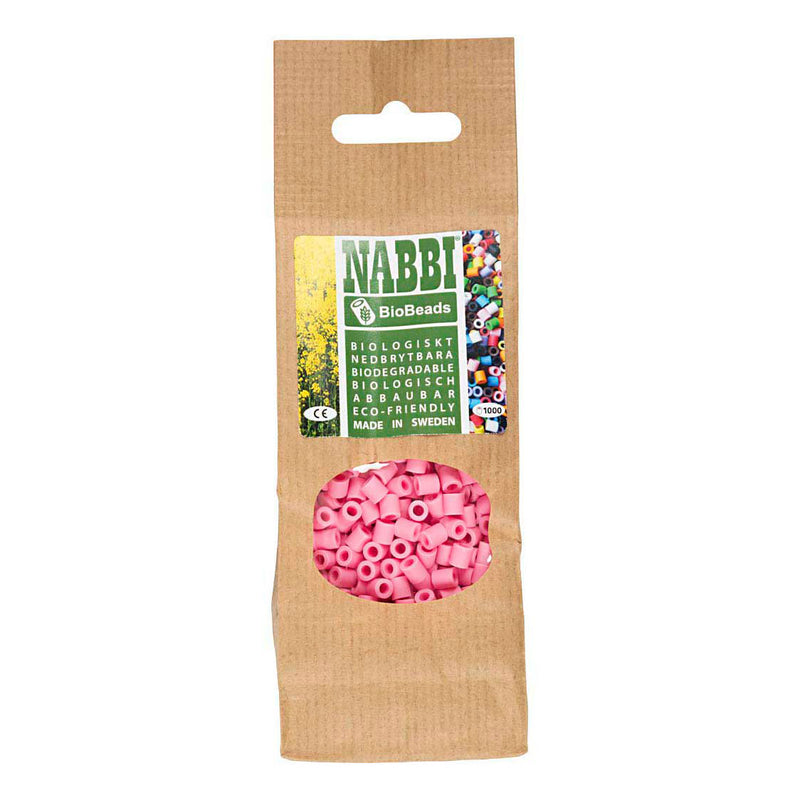 Afbeelding laden in galerijviewer, Creativ company https: www.cchobby.nl biobeads-van-nabbi-afm-5x5-mm-gatgrootte-2-5-mm-medium-roze-1000-stuk-1-doos

