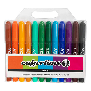 Creativ company colortime stiften - lijndikte 5mm - 12st..
