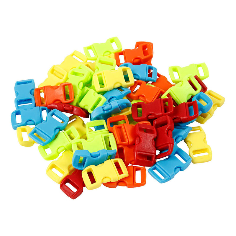 Afbeelding laden in galerijviewer, Creativ company https: www.cchobby.nl klik-sluiting-l-29-mm-b-15-mm-gatgrootte-3x11-mm-diverse-kleuren-100-stuk-1-doos
