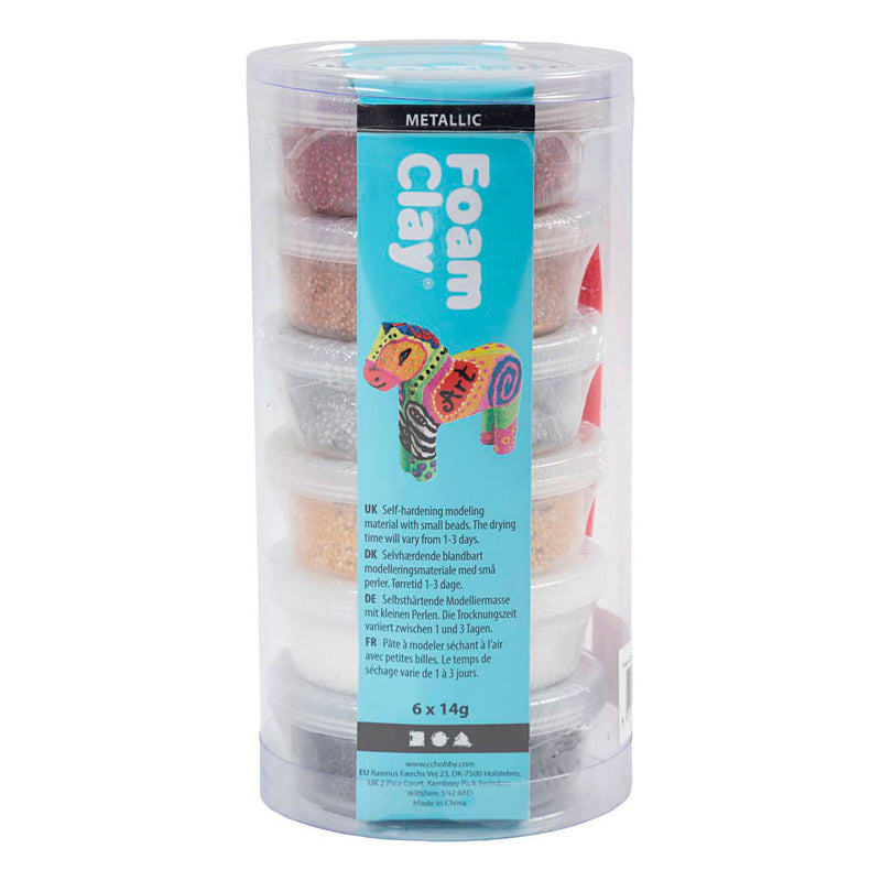 Afbeelding laden in galerijviewer, Creativ company foam clay metallic - 6x14gr.
