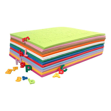 Creativ company eva foam cijfers letters gekleurd - 24 vellen