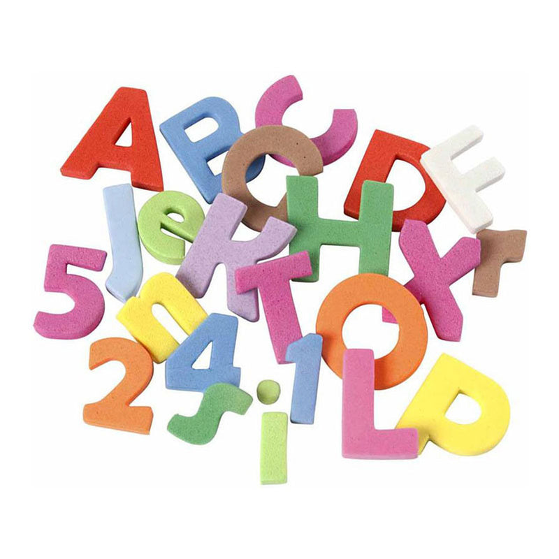 Afbeelding laden in galerijviewer, Creativ company eva foam cijfers letters gekleurd - 24 vellen
