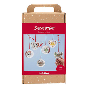 Creativ company hobbyset decoratie - 6 ornamenten