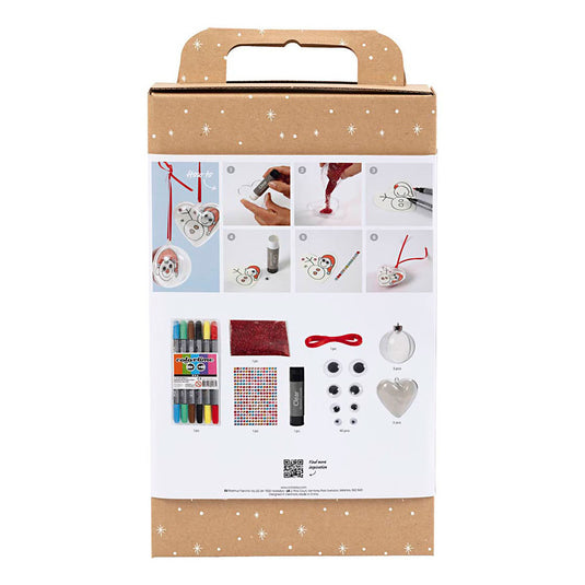 Creativ company hobbyset decoratie - 6 ornamenten