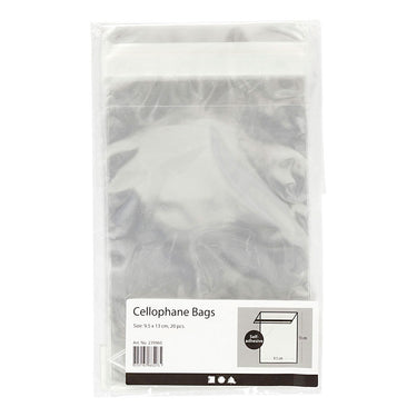 Creativ company cellofaan zakjes 12,9x9,7cm - 20st.