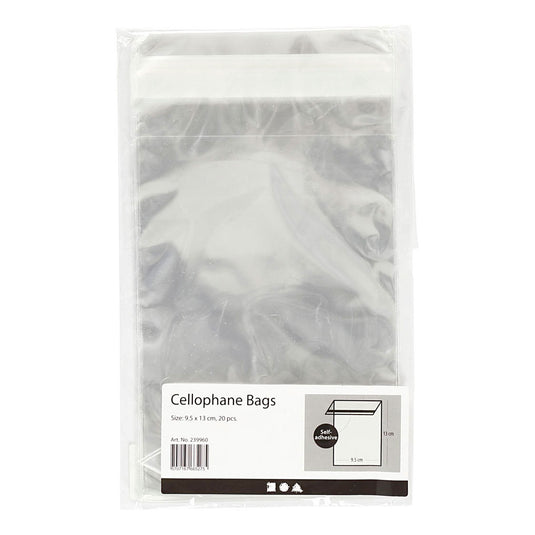 Creativ company cellofaan zakjes 12,9x9,7cm - 20st.