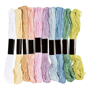 Creativ company borduurgaren pastelkleuren - dikte 1mm - 10x8m
