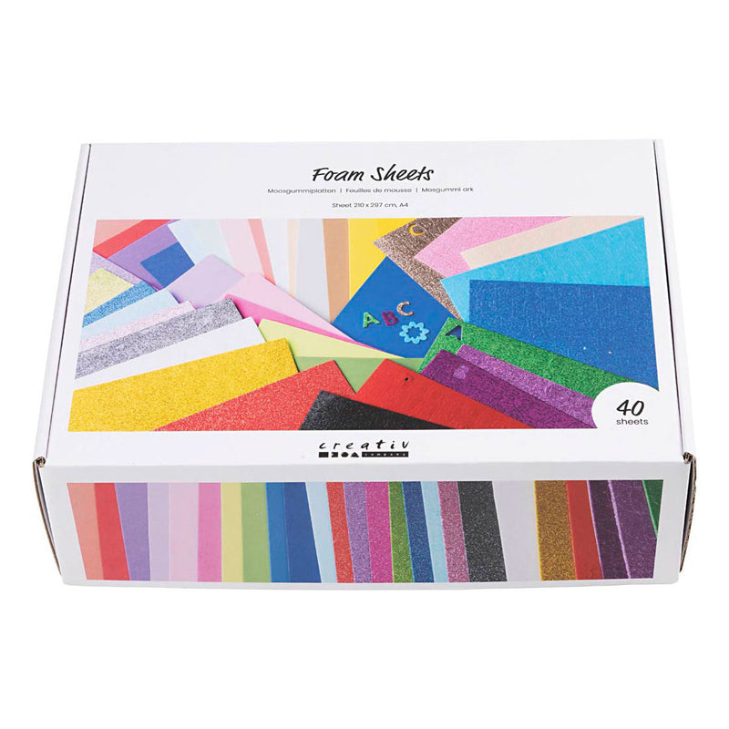 Afbeelding laden in galerijviewer, Creativ company foam vellen a4 gekleurd - 40 vellen
