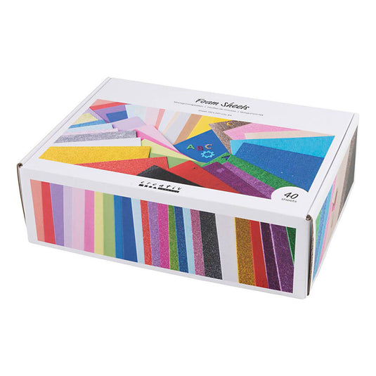 Creativ company foam vellen a4 gekleurd - 40 vellen
