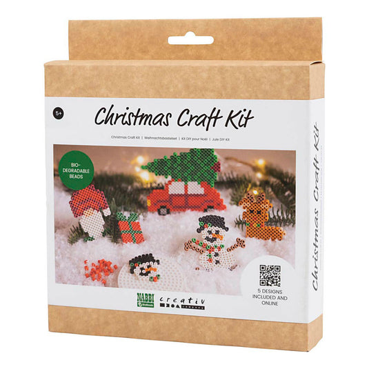 Creativ company hobbyset nabbi biobeads kerst - 5 motieven