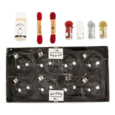 Creativ company hobbyset kerstballen glitter