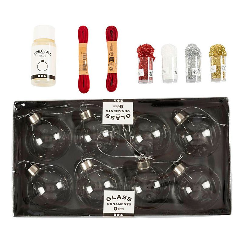 Afbeelding laden in galerijviewer, Creativ company hobbyset kerstballen glitter
