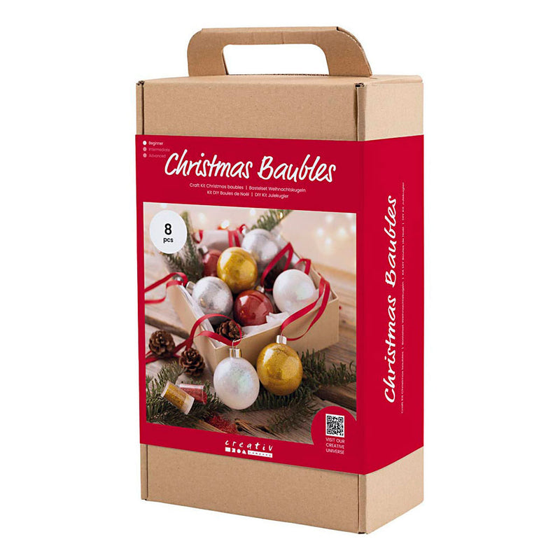 Afbeelding laden in galerijviewer, Creativ company hobbyset kerstballen glitter
