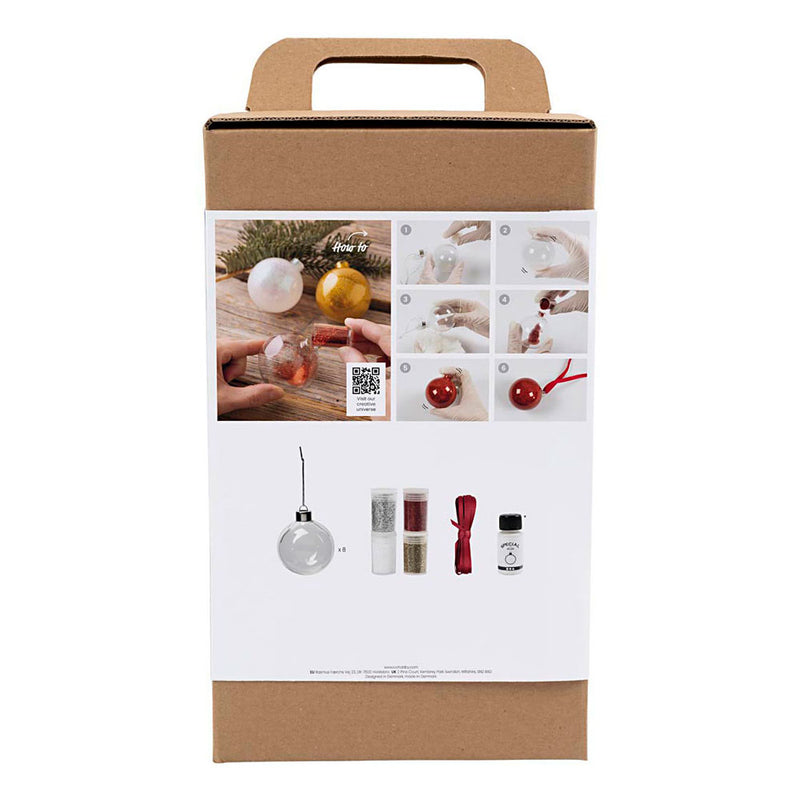 Afbeelding laden in galerijviewer, Creativ company hobbyset kerstballen glitter
