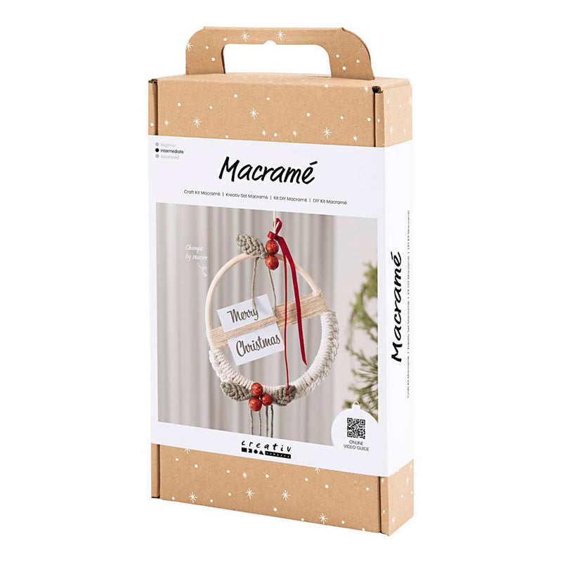 Afbeelding laden in galerijviewer, Creativ company hobbyset macrame kerstkrans
