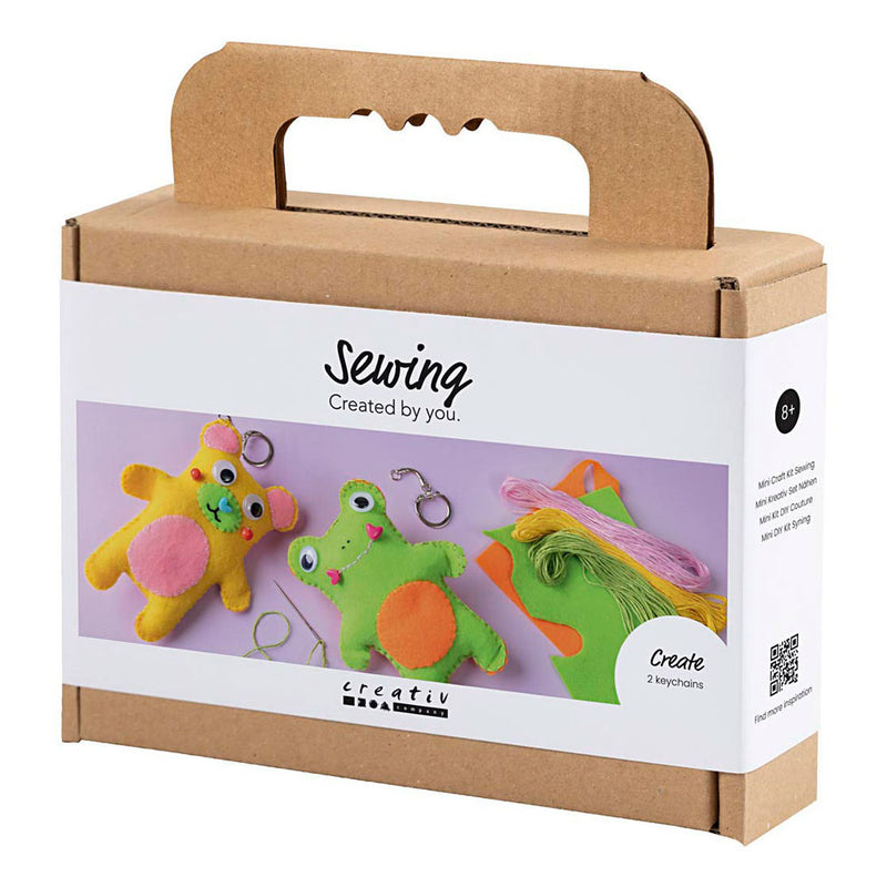 Afbeelding laden in galerijviewer, Creativ company https: www.cchobby.nl mini-hobbyset-naaien-kikker-en-teddybeer-diverse-kleuren-1-doos
