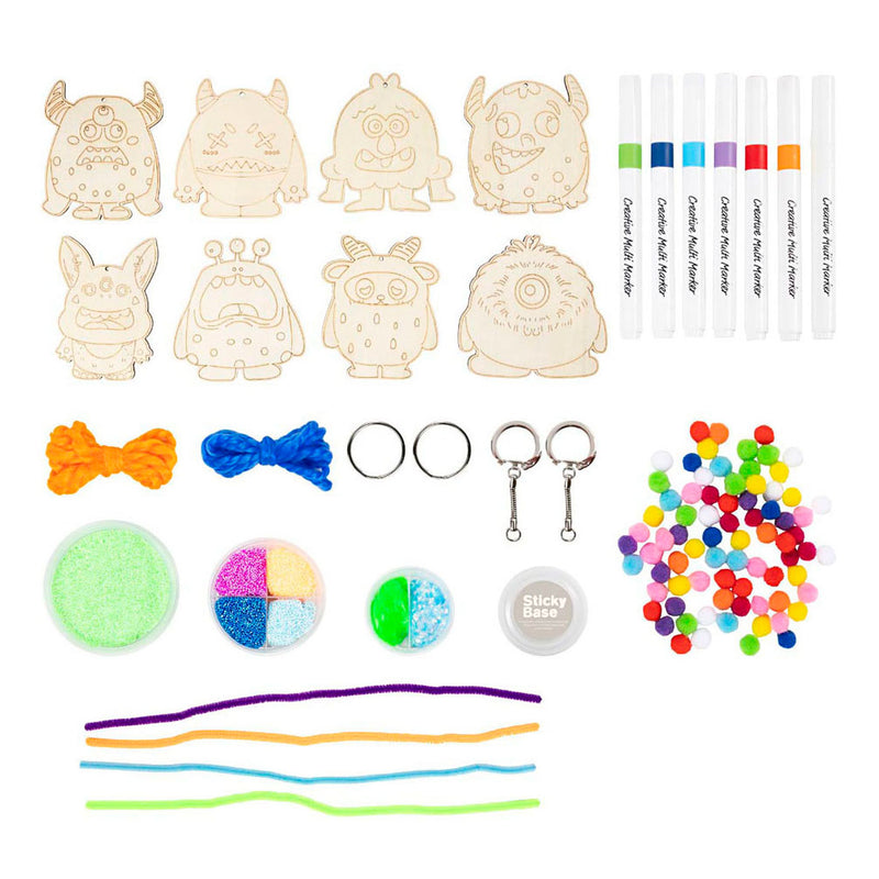 Afbeelding laden in galerijviewer, Creativ company hobbyset decoratie - 8 monsters

