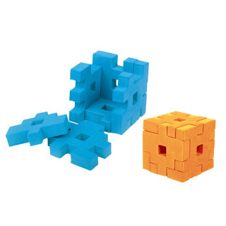 Afbeelding laden in galerijviewer, Toi-toys puzzel foam kubus 3d 4 stuks assorti | 6 stuks
