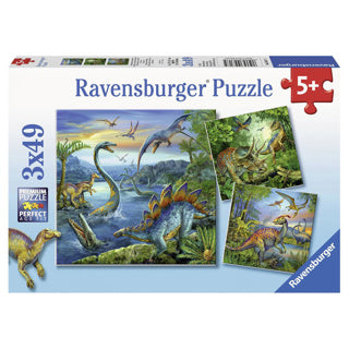 Ravensburger puzzel dinosauriërs 3x49 stuks