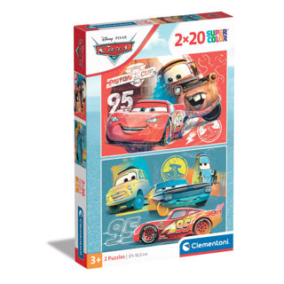 Afbeelding laden in galerijviewer, Disney clementoni puzzel 2x20 stukjes cars | 3 stuks
