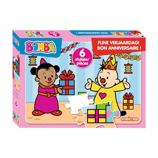 Bumba puzzel 6 stuks fijne verjaardag | 2 stuks