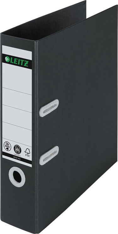 Leitz recycle ordner, rug van 8 cm, zwart 10 stuks
