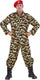 Finidi leger oorlog kostuum | rambo soldaat | volwassen man | small | carnaval kostuum | verkleedkleding