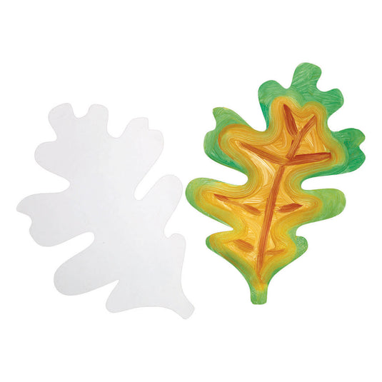 Colorations - jumbo knutsel bladeren karton, 24 stuks