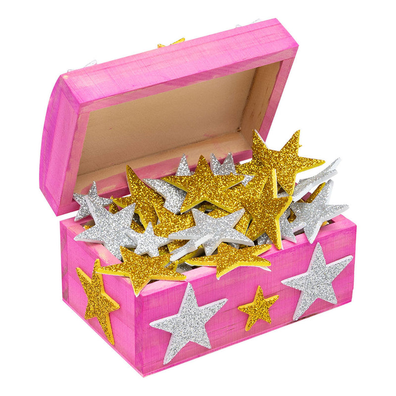 Afbeelding laden in galerijviewer, Colorations - Foamstickers Glitter Sterren, 100st.
