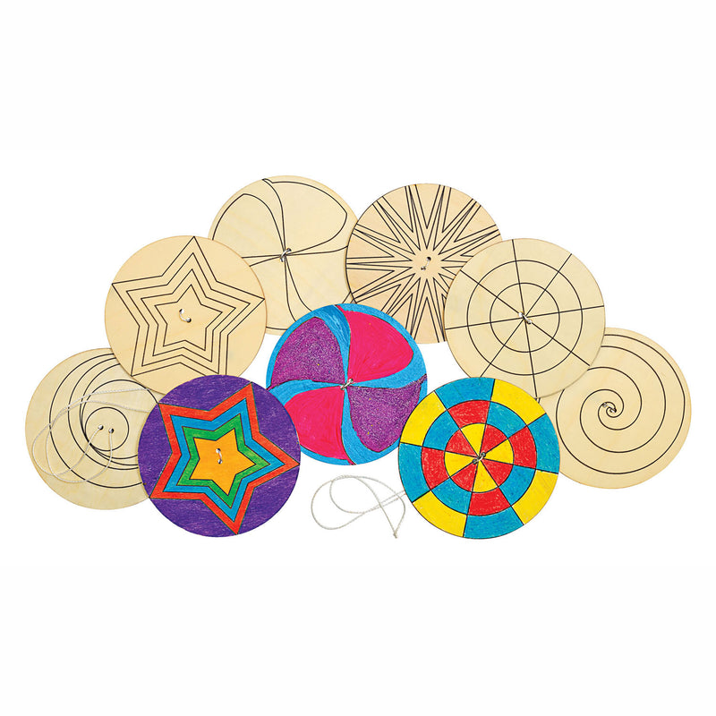 Afbeelding laden in galerijviewer, Colorations - versier je eigen houten spinner, 24st.
