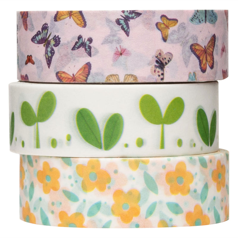 Afbeelding laden in galerijviewer, Colorations - washi tape lente 3 rollen, 5mtr.
