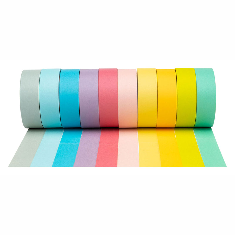 Afbeelding laden in galerijviewer, Colorations - washi tape pastel kleuren, set van 10
