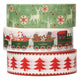 Colorations - washi tape kerst 3 rollen, 5mtr.