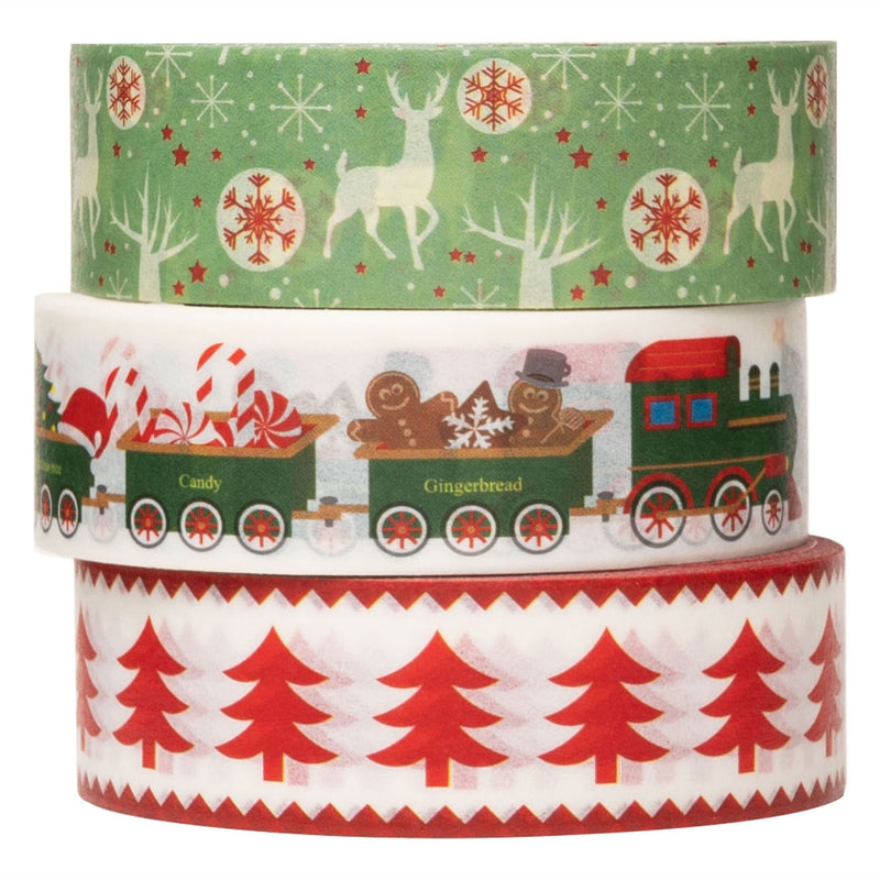 Afbeelding laden in galerijviewer, Colorations - washi tape kerst 3 rollen, 5mtr.

