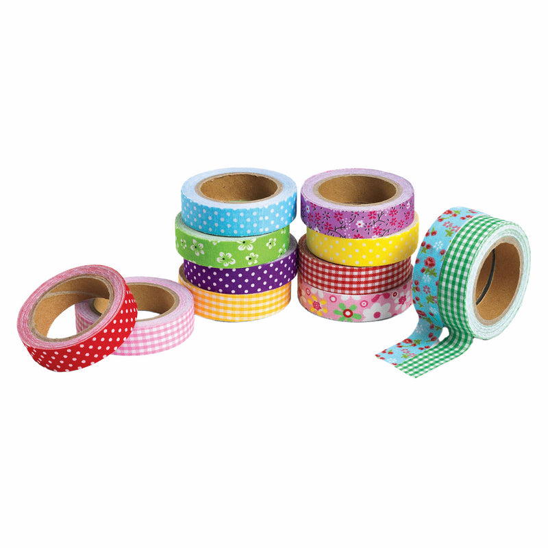 Afbeelding laden in galerijviewer, Colorations - tape stof en patronen, set van 12
