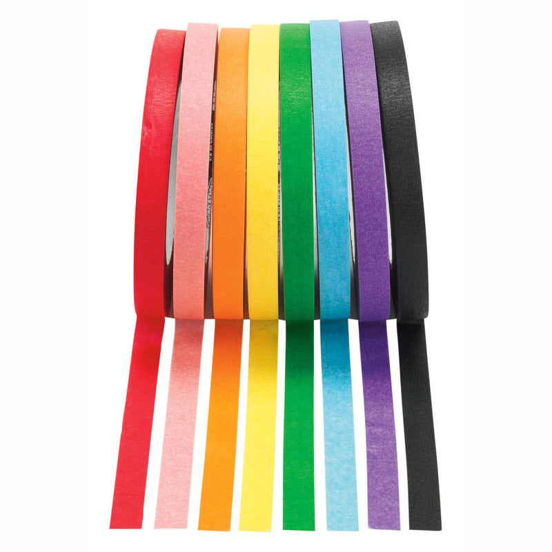 Afbeelding laden in galerijviewer, Colorations - afplaktape 8 kleuren - 55 meter per kleur
