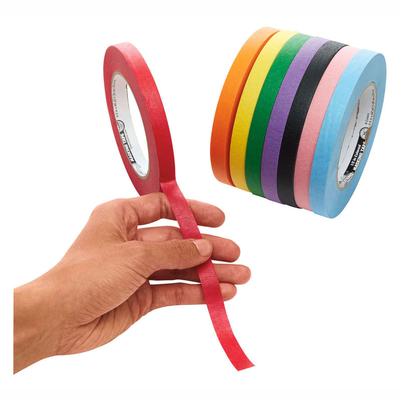 Afbeelding laden in galerijviewer, Colorations - afplaktape 8 kleuren - 55 meter per kleur
