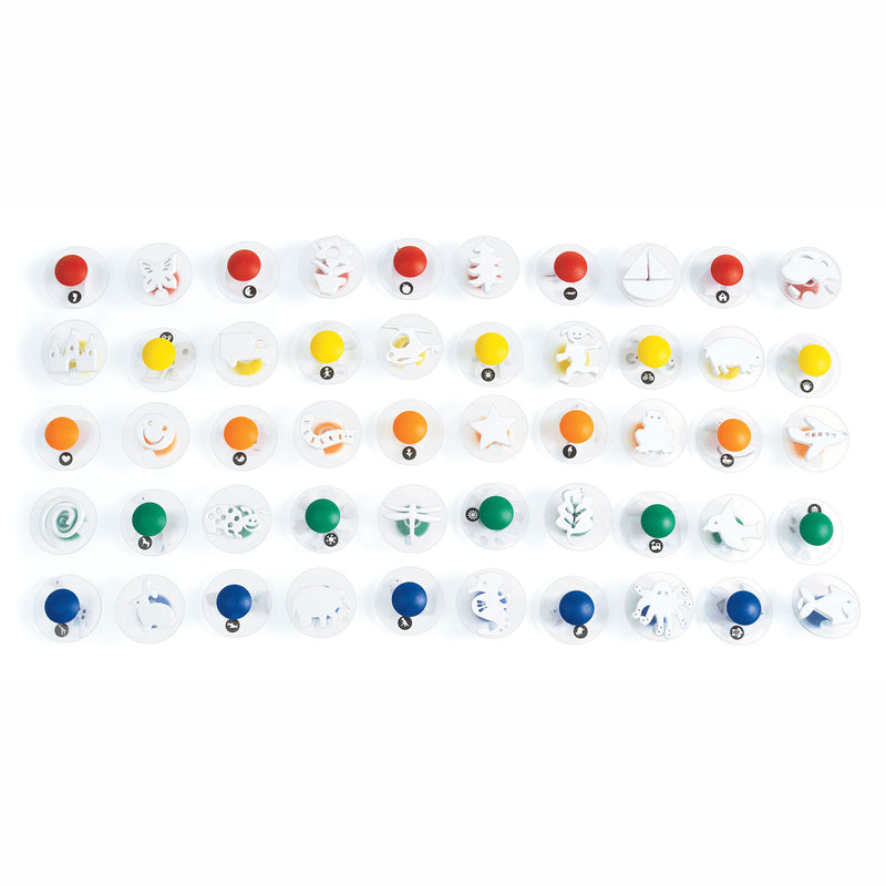 Afbeelding laden in galerijviewer, Colorations - gemakkelijke grip stempels megaset, 50st.
