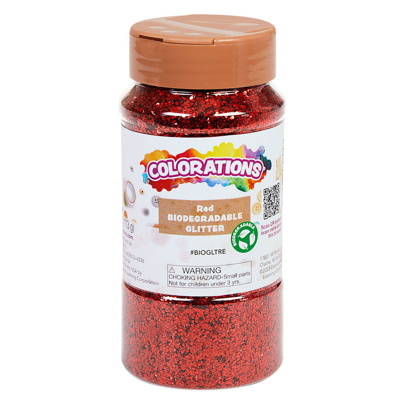 Afbeelding laden in galerijviewer, Colorations - biologische afbreekbare glitter - rood, 113 gram
