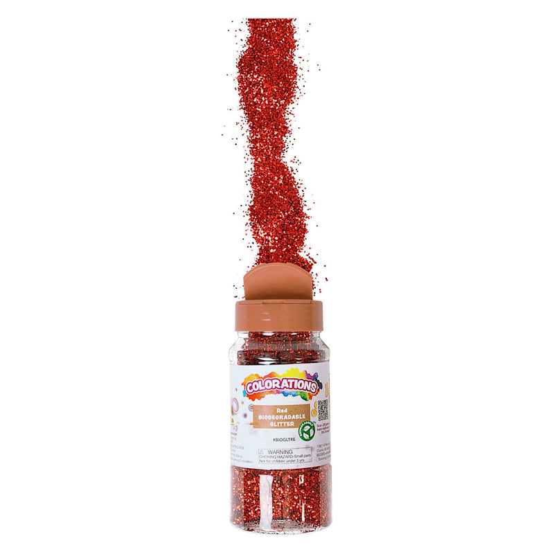 Afbeelding laden in galerijviewer, Colorations - biologische afbreekbare glitter - rood, 113 gram
