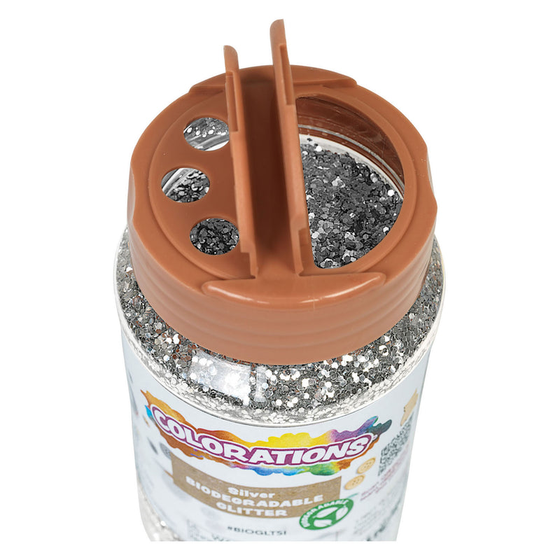 Afbeelding laden in galerijviewer, Colorations - biologische afbreekbare glitter - zilver, 113 gram
